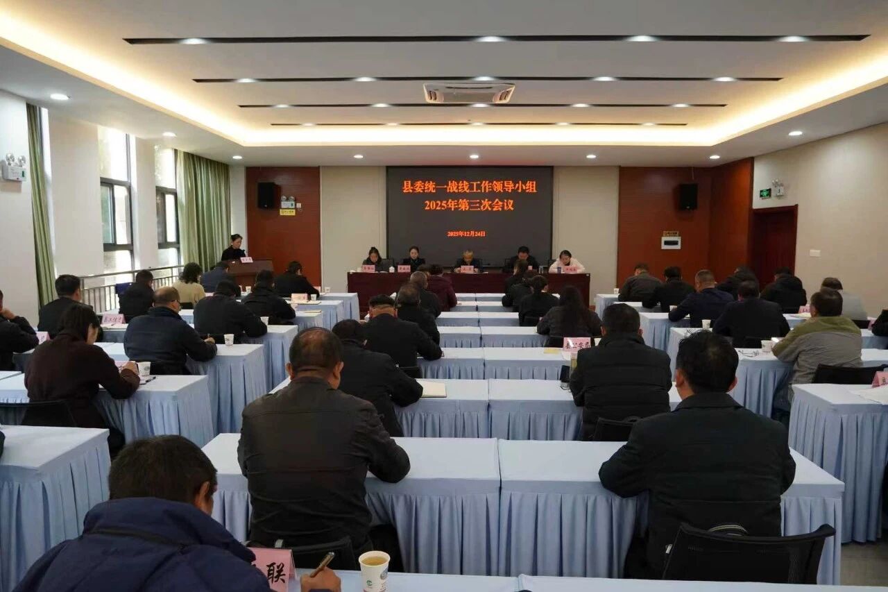 县委统一战线工作领导小组2025年第三次会...